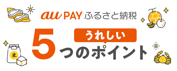 au PAY ふるさと納税 うれしい5つのポイント